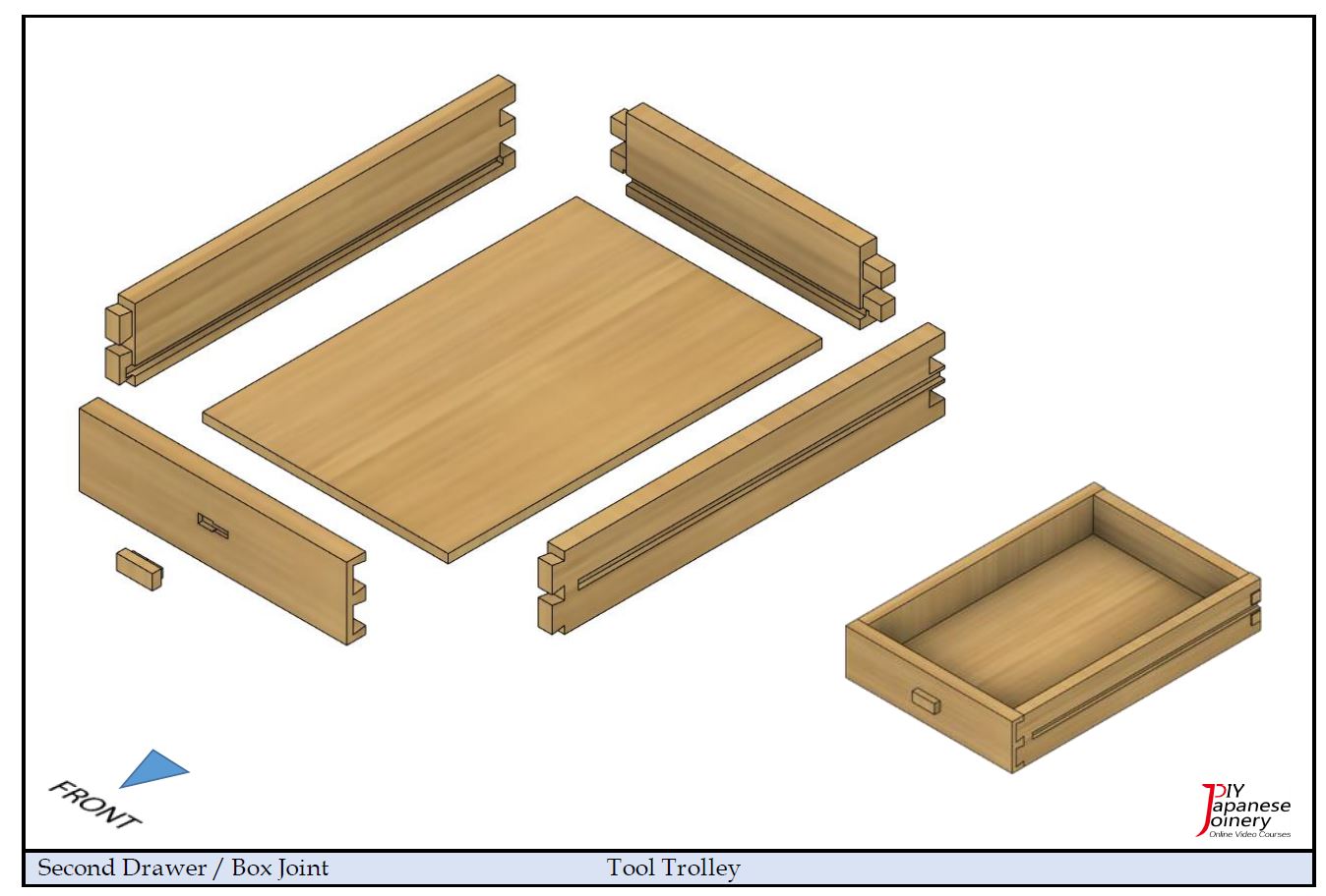 Japanese Style Tool Trolley