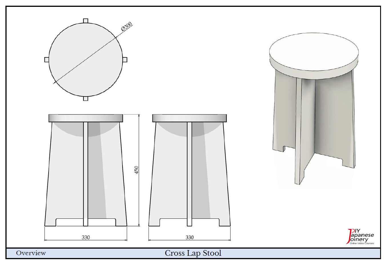 Portable Cross Lap Stool