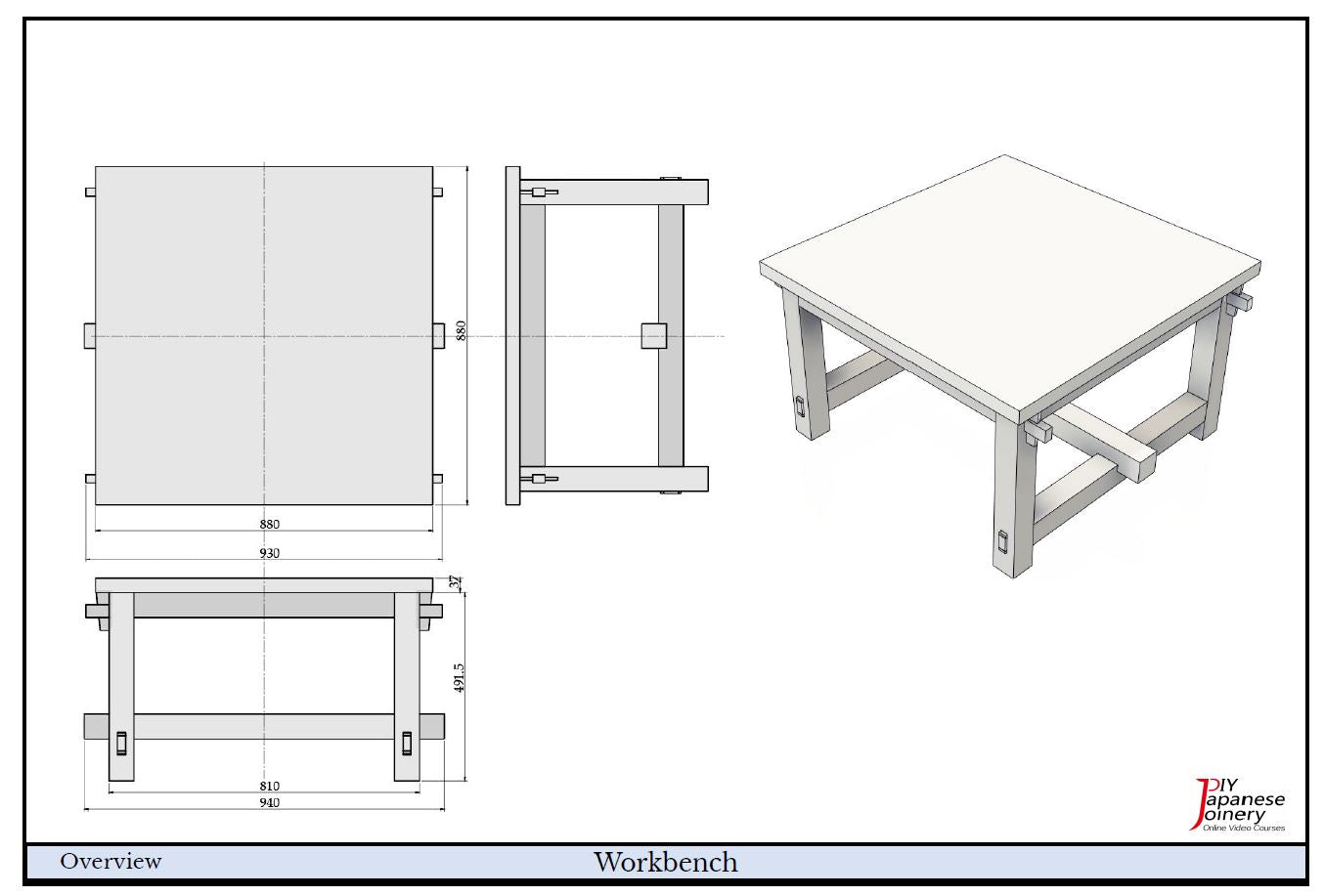 Portable DIY Workbench