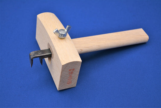 Yubido Japanese Mortise Gauge (Kama Kehiki) - Large for Left-handed