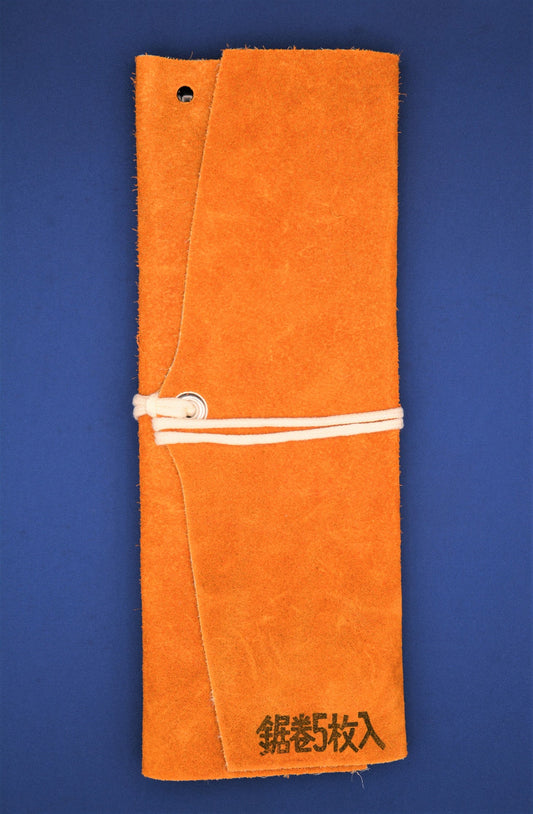 Saw case - leather Yellow