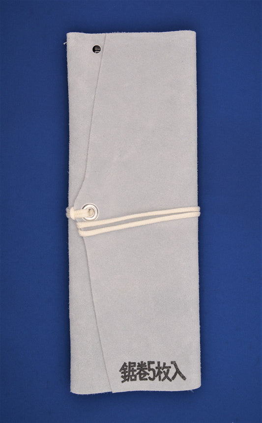 Saw case - leather Blue