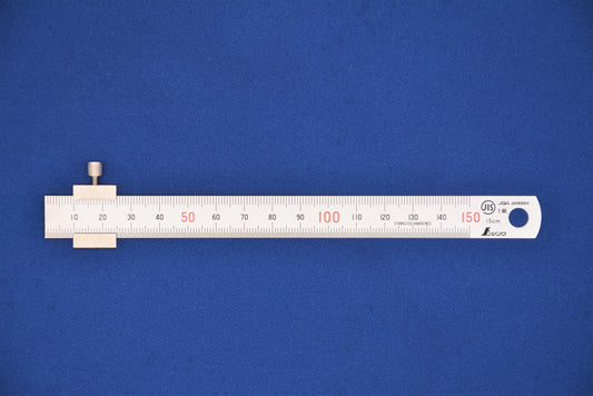 Shinwa 150mm Ruler with Stop