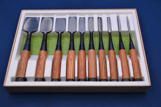 Kikuhiromaru Bench Chisels Set of 10