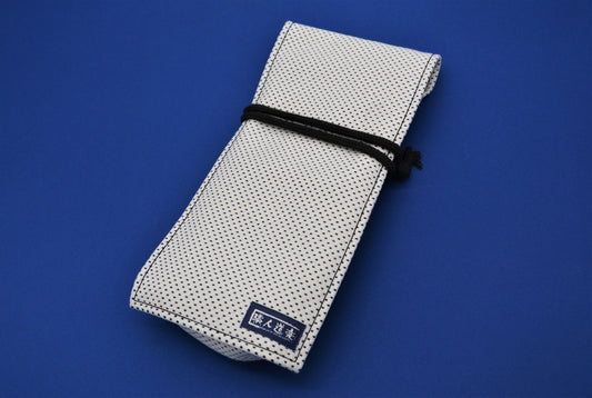 Plane Bag - sashiko reinforcement stitching white